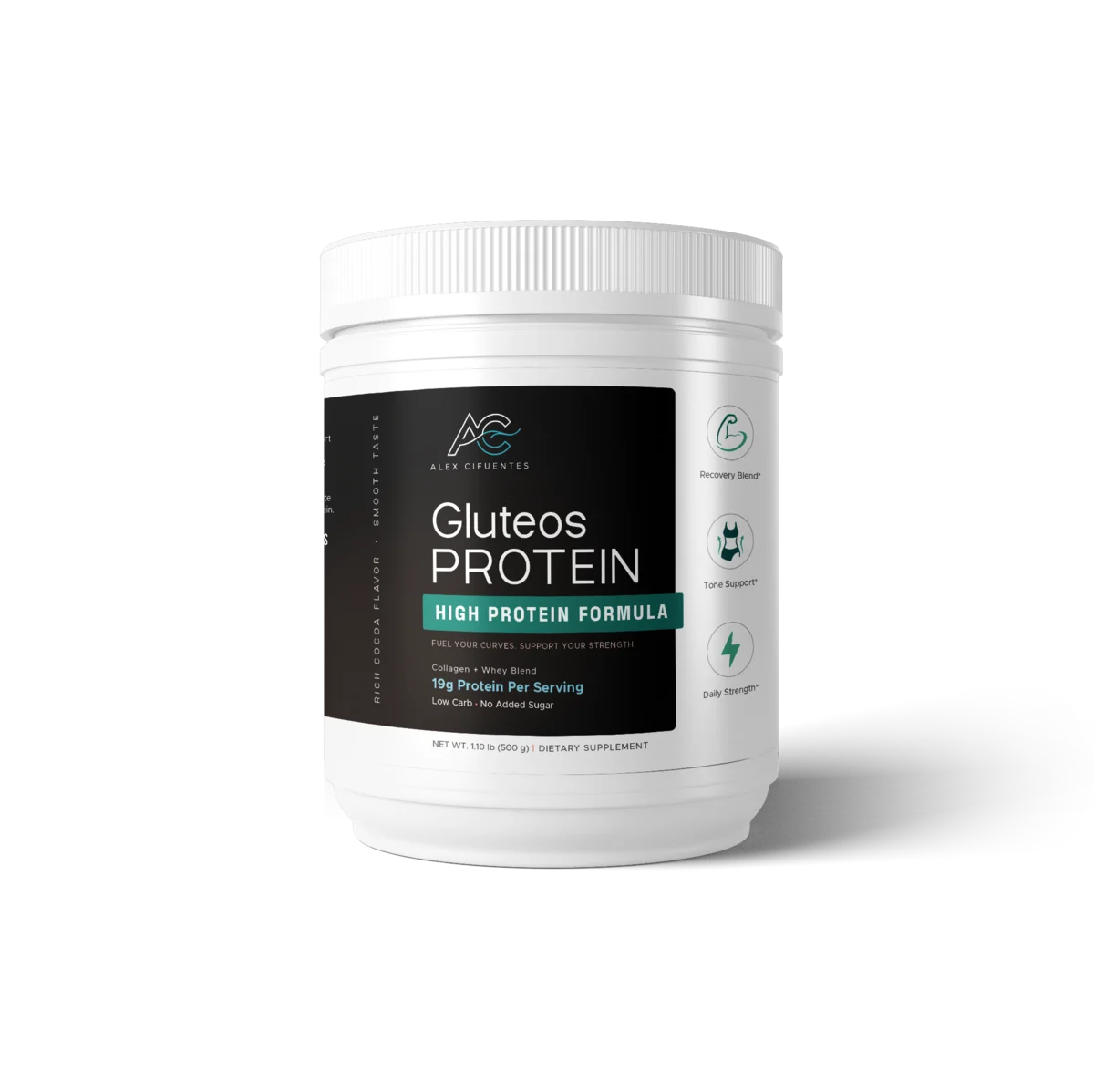 GLÚTEOS PROTEIN en polvo sabor cacao